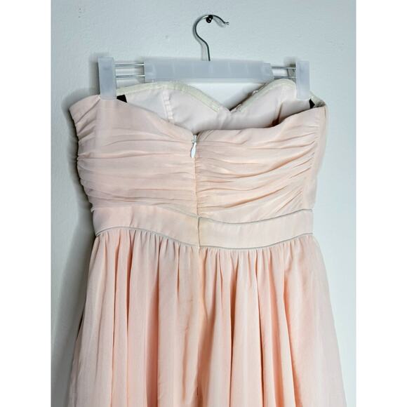 VTG Y2K Bebe Pastel Pink Fairy Dress Tutu Ruffle Sweetheart Chiffon Tier Layer 0 - Picture 7 of 9